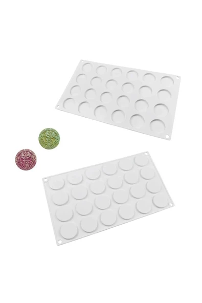 Siliko World Silikon Epoksi Çoklu Daire Anahtarlık Kolye Mum Ve Mühür Kalıbı - 5