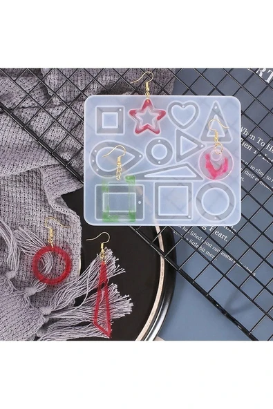 Siliko World Silikon Epoksi Çoklu Kolye Küpe Bileklik Takı Kalıbı