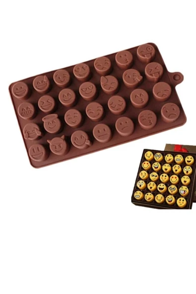 PASTRY PLANET Smile Silikon Çikolata Kalıbı Emojiler - 2