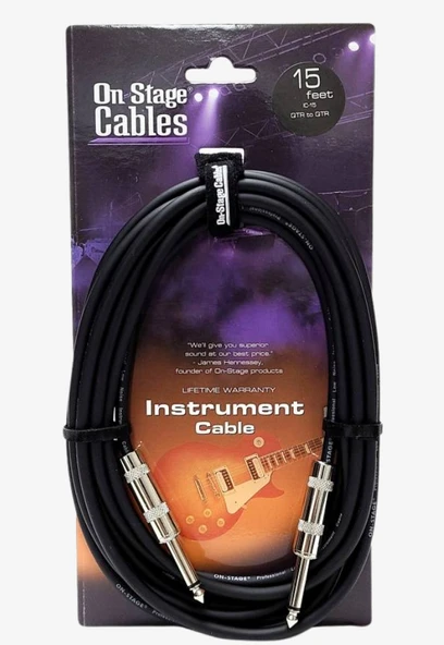 On Stage IC-15 4,5 Metre Enstruman Kablosu ürün görseli
