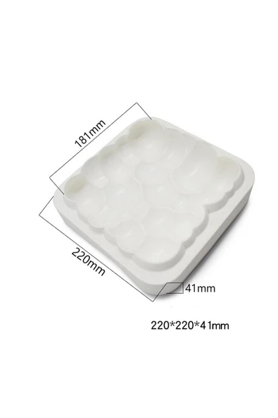 Siliko World Silikon Pasta Kalıbı Büyük Bulut - 4