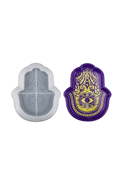 Siliko World Epoksi Silikon Fatima Ana Eli Tabak ve Çerezlik Kalıbı - 3