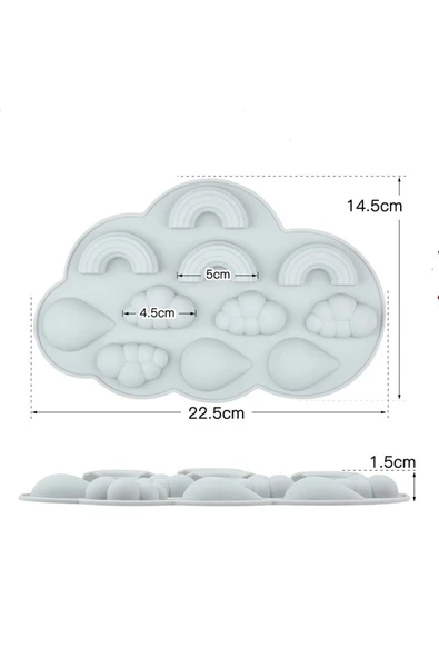 Siliko World Unicorn Silikon Çikolata Kalıbı - 3