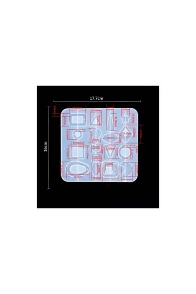 Siliko World Epoksi Silikon Çoklu Küpe Takı Kalıbı - 6