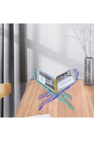 Siliko World Epoksi Silikon İkili Rahle Kalıbı Kitap Standı 2 Parça - 4