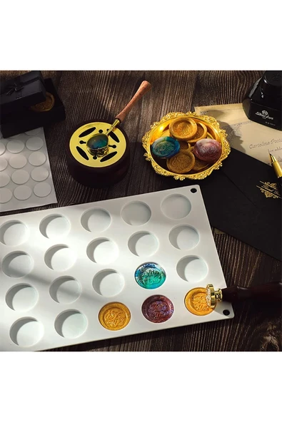 Siliko World Silikon Epoksi Çoklu Daire Anahtarlık Kolye Mum Ve Mühür Kalıbı - 2