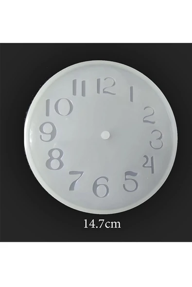Siliko World Silikon Epoksi Reçine Kalıp Saat Kalıbı 15,5cm - Resim 5