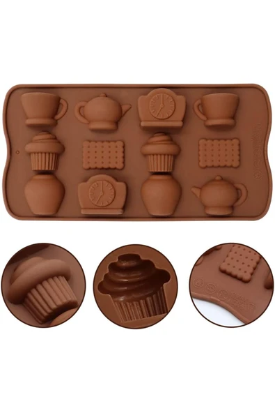 Siliko World Çay Saati Çikolata Kalıbı Silikon