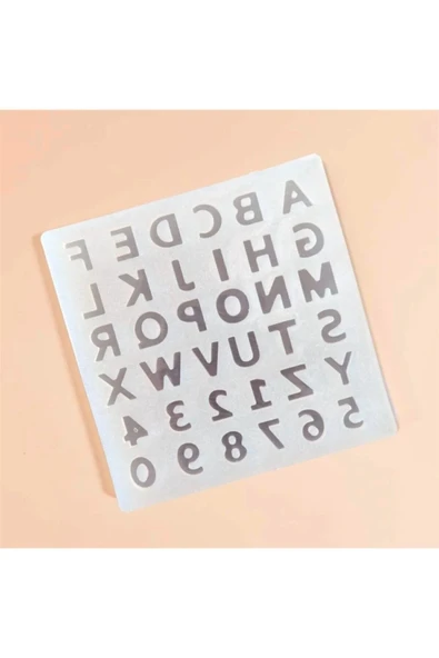 Siliko World Epoksi Alfabe Sayı Silikon Kalıbı - 3