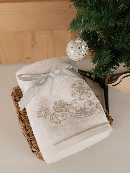 Pamuklu 2'li 40x70 cm Modern & Şık Hediyelik Havlu Seti Baveno - Resim 2