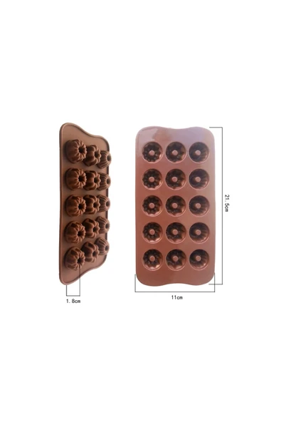 Siliko World Silikon Çikolata Jöle Buz Kalıbı - 3