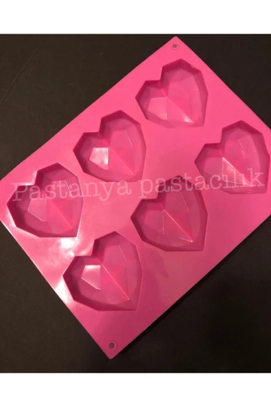 PASTANYA Kalpli Kristal Çikolata Kalıbı