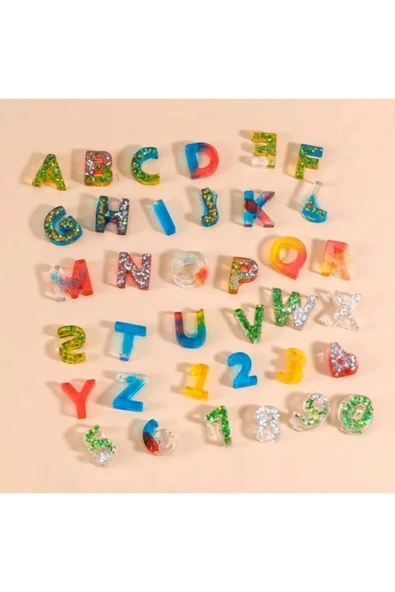 Siliko World Epoksi Alfabe Sayı Silikon Kalıbı - 2