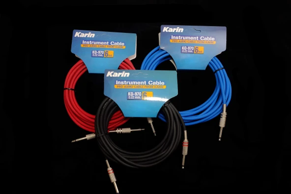 KO970 - 6 Metre Enstruman Kablosu (Siyah) ürün görseli