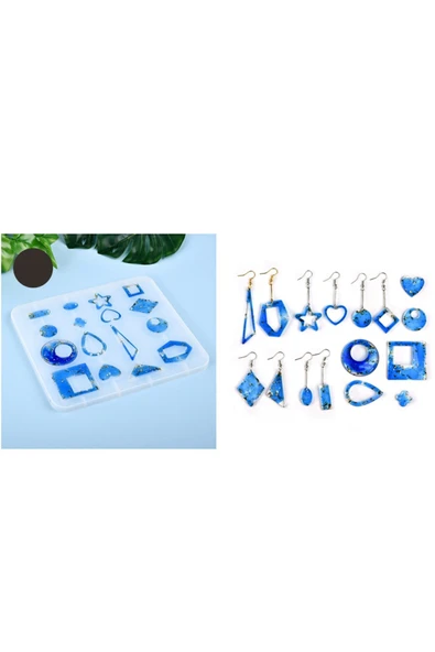Siliko World Epoksi Silikon Çoklu Küpe Kalıbı - 2
