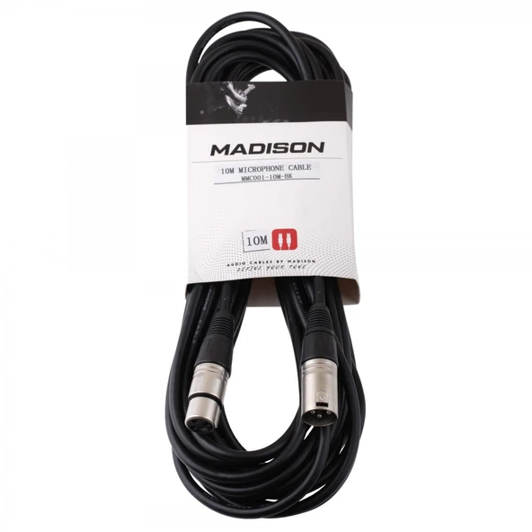Madison Mikrofon Kablosu 10 Metre- SİYAH ürün görseli