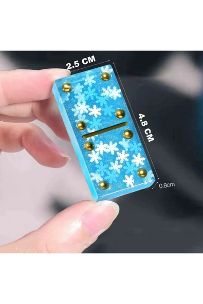 Siliko World Epoksi Domino Taşları Silikon Kalıbı 2 Parça - 3