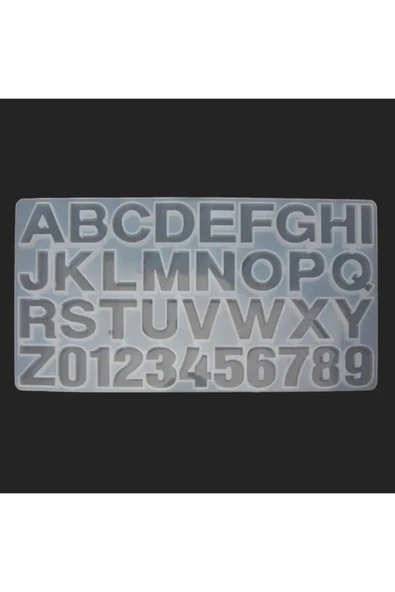 Hobizubi Reçine Epoksi Kalıp - Harfler - 220