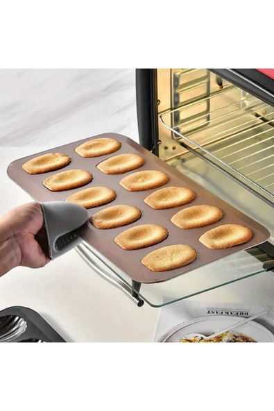 Siliko World Madeleine Pişirme Tepsisi Yapışmaz Çay Keki Tepsisi, Kek Kalıbı, Çarpılmaya Dayanıklı Karbon Çelik - 7