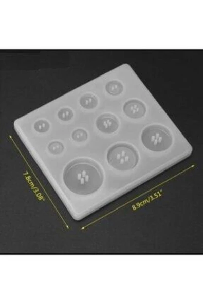 Siliko World Silikon Epoksi Kalıbı Düğme Kalıbı - 2