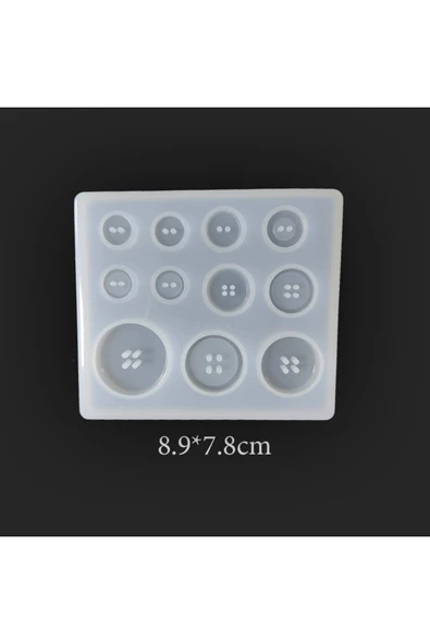 Siliko World Silikon Epoksi Kalıbı Düğme Kalıbı - 5