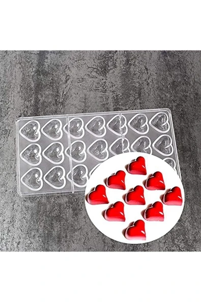 Global Polikarbon Çikolata Kalıbı Kalp