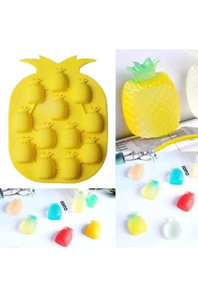 Siliko World Çikolata Epoksi Sabun Mum Jelibon Şeker Hamuru Silikon Kalıp - 4