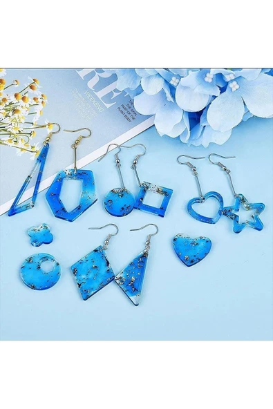 Siliko World Silikon Epoksi Çoklu Kolye Küpe Bileklik Takı Kalıbı - 2