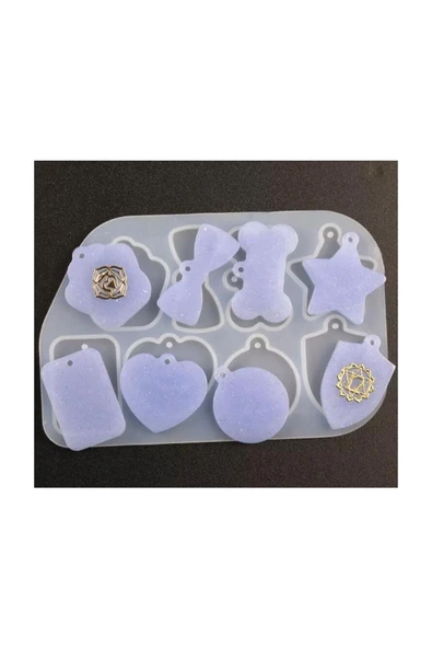 Siliko World Silikon Epoksi Çoklu Kolye Kalıbı - 3