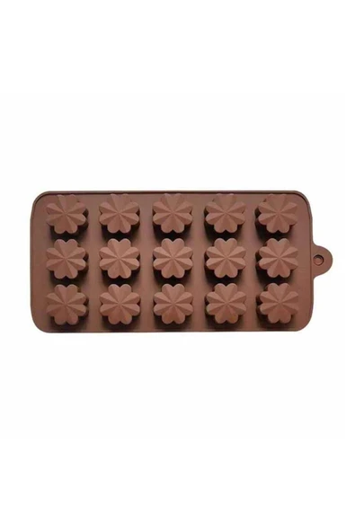 Siliko World Silikon Çiçek Çikolata Mum Buz Kek Kalıp - 3