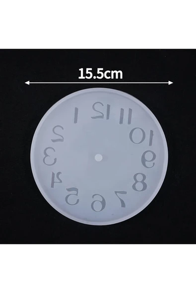 Siliko World Silikon Epoksi Reçine Kalıp Saat Kalıbı 15,5cm - Resim 3