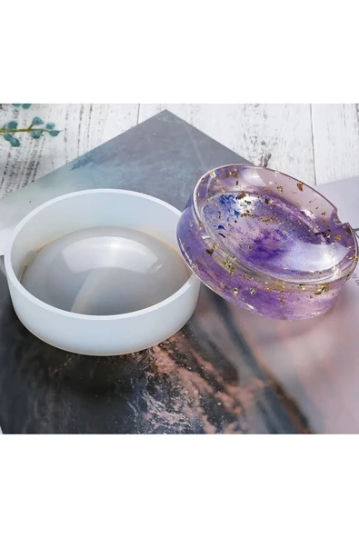 Siliko World Epoksi Küllük Kalıbı Yuvarlak Silikon