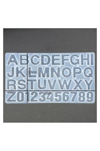 Siliko World Epoksi Reçine Kalıp Delikli Alfabe - 4