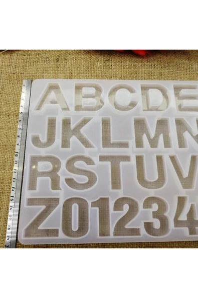 Hobizubi Reçine Epoksi Kalıp - Harfler - 220 - 5