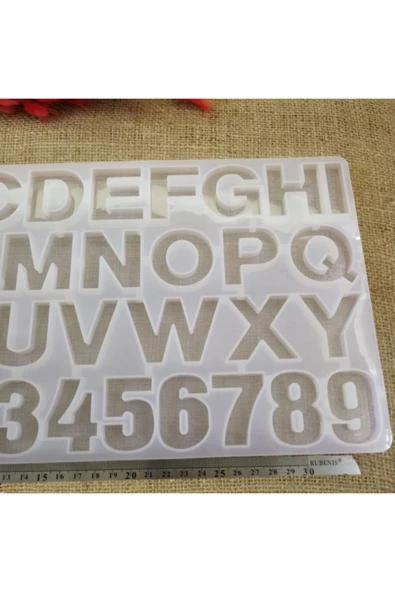 Hobizubi Reçine Epoksi Kalıp - Harfler - 220 - 4