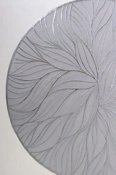 Digithome 6’lı Amerikan Servisi Supla Yuvarlak Gümüş 38 Cm THN76973 C1-1-18 - 2