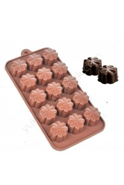 Siliko World Silikon Çiçek Çikolata Mum Buz Kek Kalıp - 2