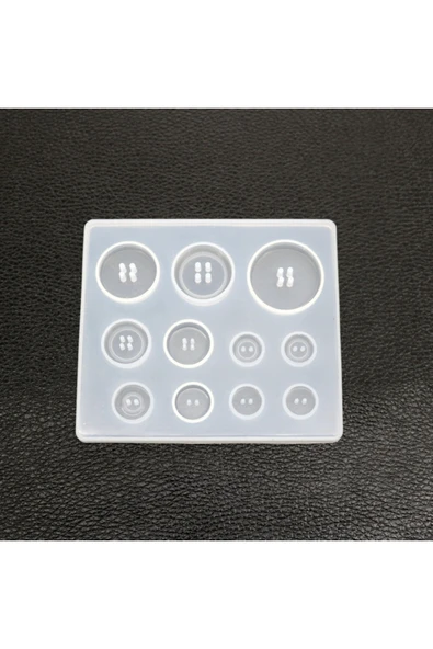 Siliko World Silikon Epoksi Kalıbı Düğme Kalıbı - 3