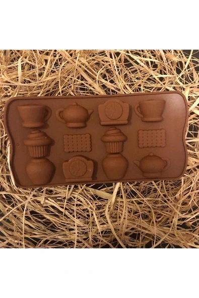 Siliko World Çay Saati Çikolata Kalıbı Silikon - 8