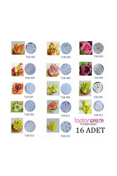 Siliko World Polikarbon Kırılmaz Rus Duy Seti 16 Adet ve 10 Adet Krema Torbası Hediye - 3