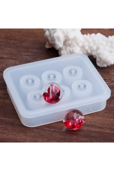 epoksi kalıpları Epoksi Tesbih Boncuk Kalıbı 12 mm