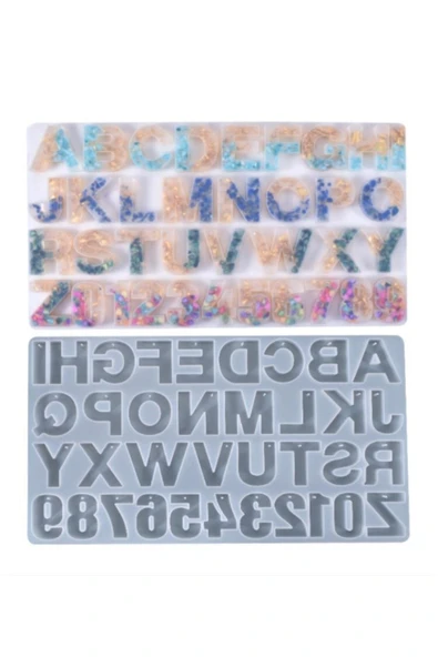 Siliko World Epoksi Reçine Kalıp Delikli Alfabe - 2