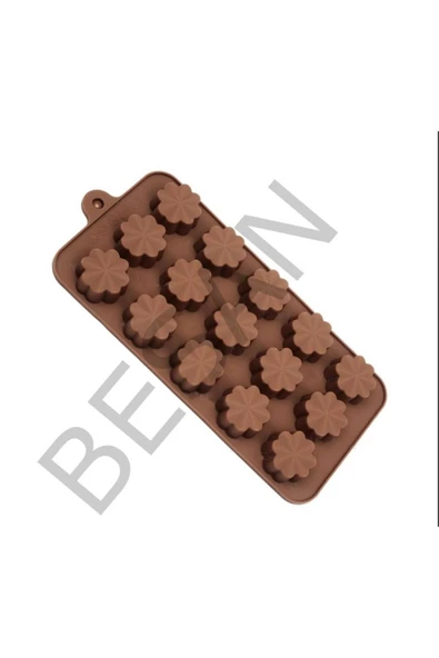 Siliko World Silikon Çiçek Çikolata Mum Buz Kek Kalıp - 5