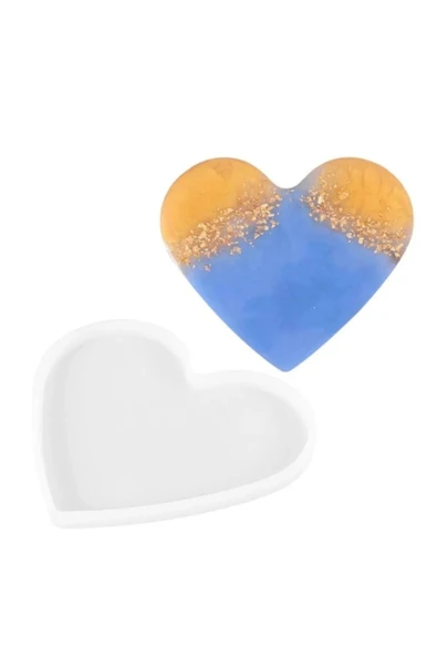 Siliko World Epoksi Kalıbı Kalp - Resim 2