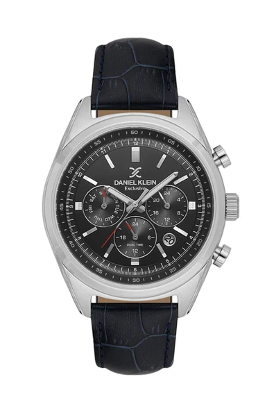 Dke.1.10824-2 Exclusive Tüm Fonksiyonları Aktif 3 Atm Suya Dayanıklı Çelik Kaplama Deri ürün görseli 1