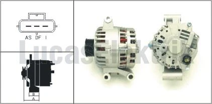 Ford Alternator 12v 95a Transıt 2,4i V184 IV 2,0di / 2,4di 00> Normal Kasnak - Lucas Lea0174 ürün görseli 1