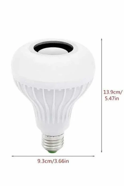 Lamba Hoparlör Ampül Görünümlü Renk Değiştirebilen Android ve İOS Uyumlu - 5