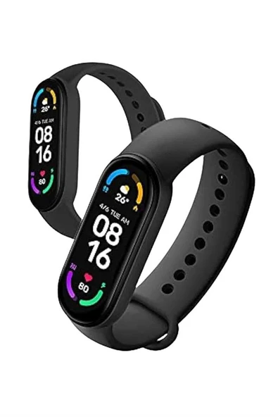 M6 Akıllı Bileklik Siyah Adımsayar Spor Takibi Android ve İOS Uyumlu - Resim 3