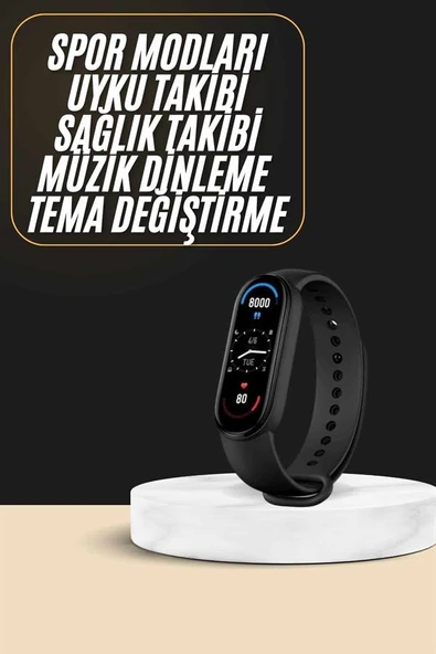 Akıllı Bileklik Android ve İOS Uyumlu Bildirim ve Çağrı Görme Spor Takibi ürün görseli