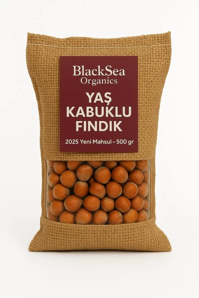 BlackSeaOrganics BlackSea Organics 2025 Yeni Mahsul Kabuklu Fındık 500 Gr